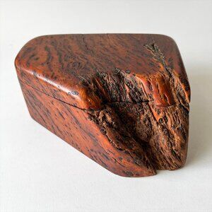 Vintage Boogie Beach Red Cedar Burl Keepsake Box Driftwood Jasun Pelletier